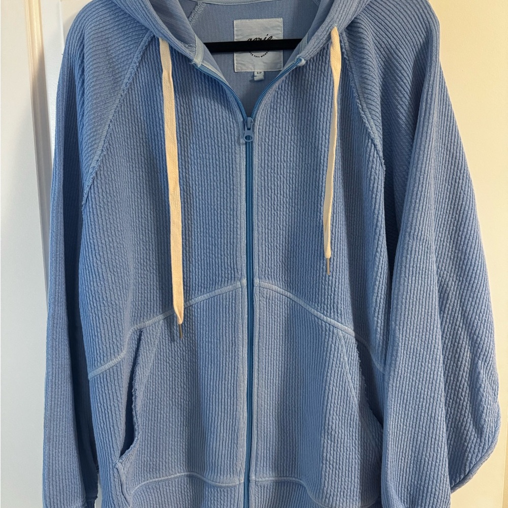 Aerie Blue Hooded Sweater